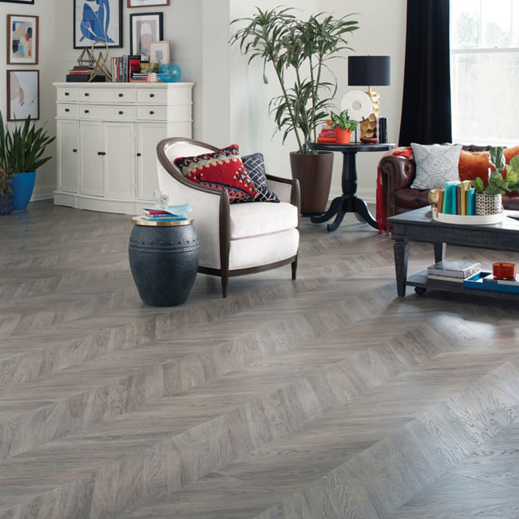 waterproof 4mm 5mm anti static herringbone click lock spc vinyl plank floor luxury pvc vinyl tile flooring
