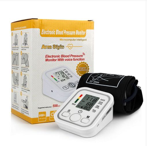 High Quality Electronic Upper Arm Digital Blood Pressure Monitor BPM Sphygmomanometer for Home Measuring
