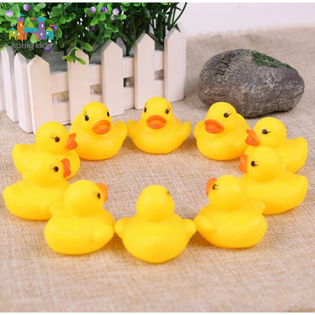 Tempo Toys RTS Rubber Ducks 12pcs Float & Squeak Mini Rubber Duck Baby banyo oyuncak jouets de bain Bath Toys