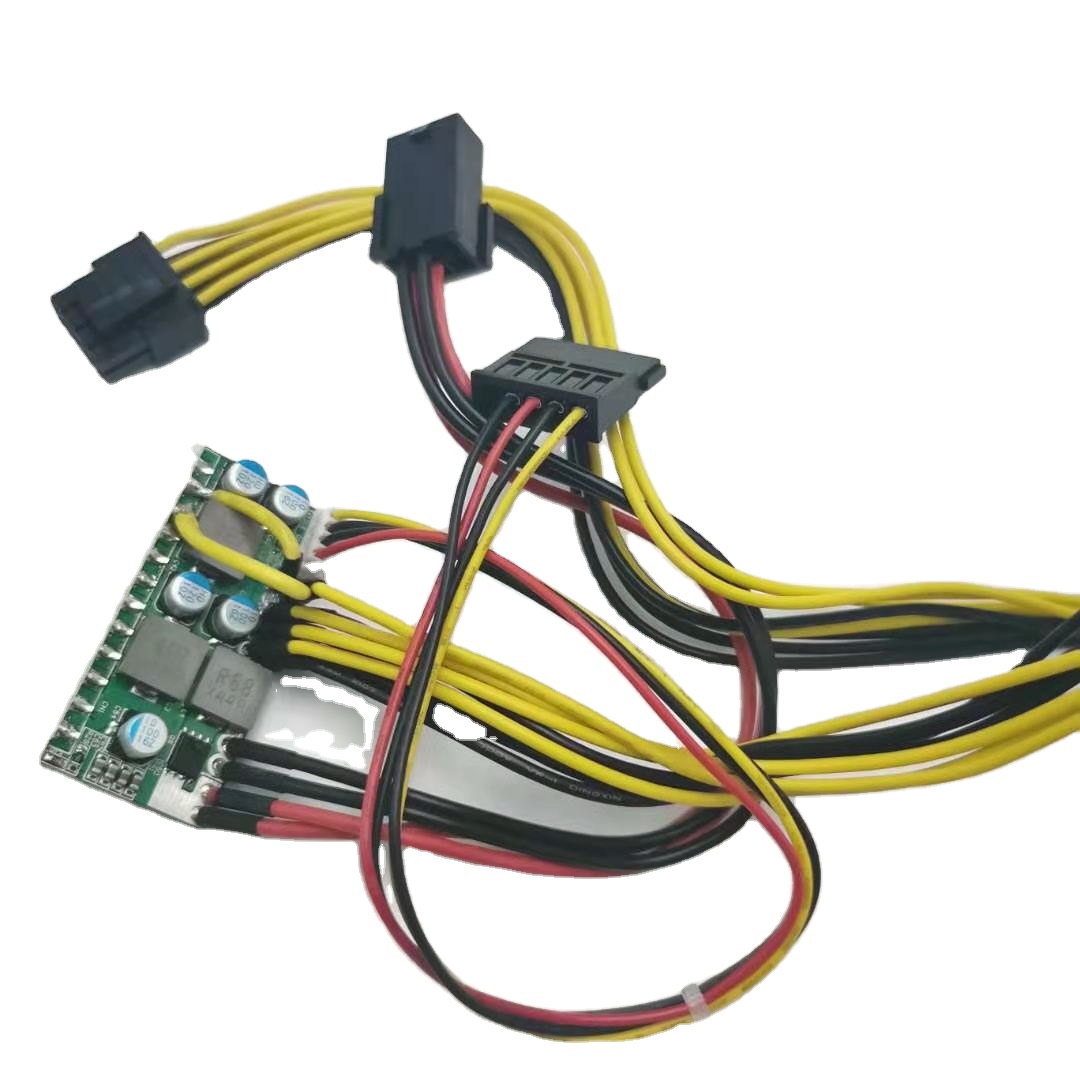 6pin женский входное напряжение 12V ATX-300W, модуль источника питания с 24pin Встраиваемый компьютер формата mini-ITX Пико блок питания коробка для ETH врубовая машина материнская плата