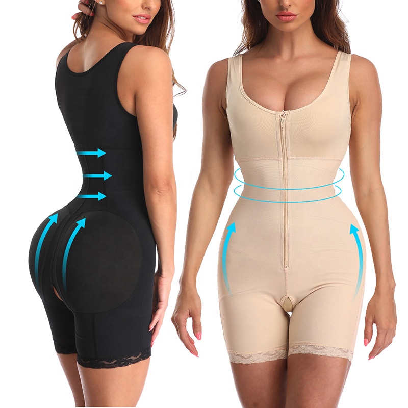 Женские Гладкие трусики Боди Живот Shaper тонкая талия Full Body Shaper похудения Пояс компрессионное белье по колено, подтяжка ягодиц, S-6XL