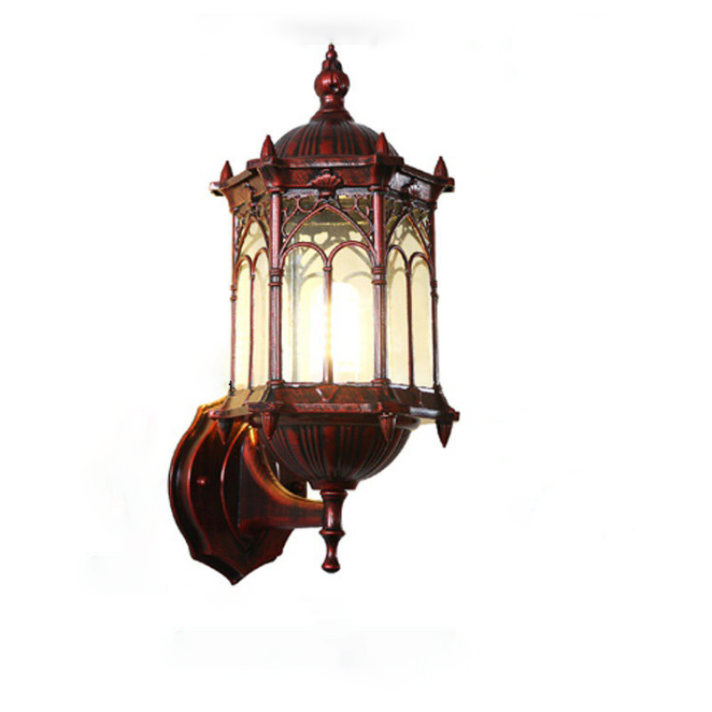 Outdoor waterproof courtyard lamp aisle balcony lamp corridor European garden villa exterior LED wall lamp