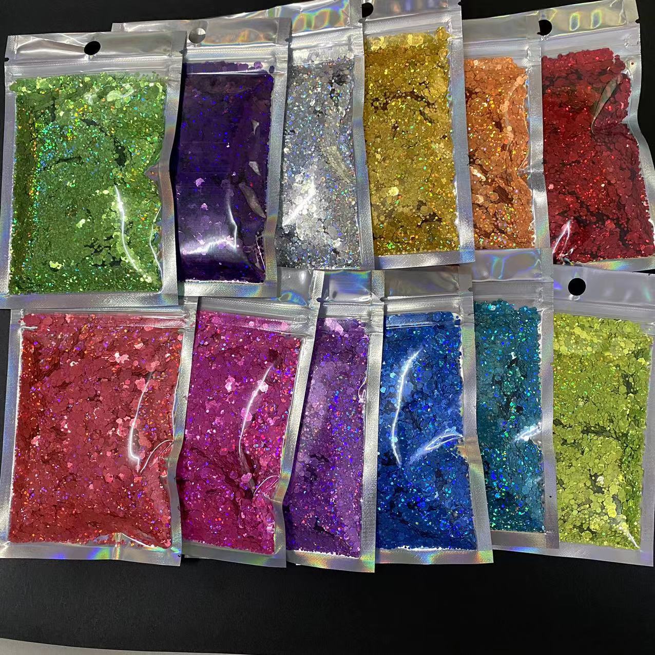 30g 100g Bag Cosmetic Glitter Chunky Mix Loose Eye Body Shimmer Glitter For Body