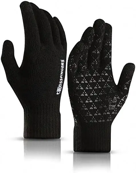 hot product warm anti slip acrylic winter gloves touch screen with reply very quickly