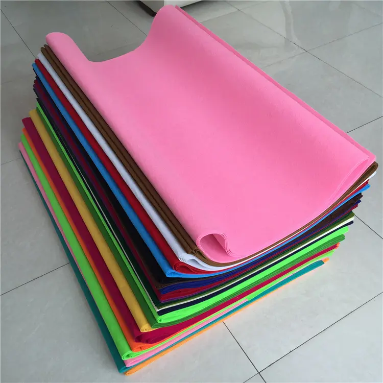 1mm 2mm 3mm 4mm 5mm 10mm Thick Wool Polyester Spunbond Needle punched felt fabric for Bag
