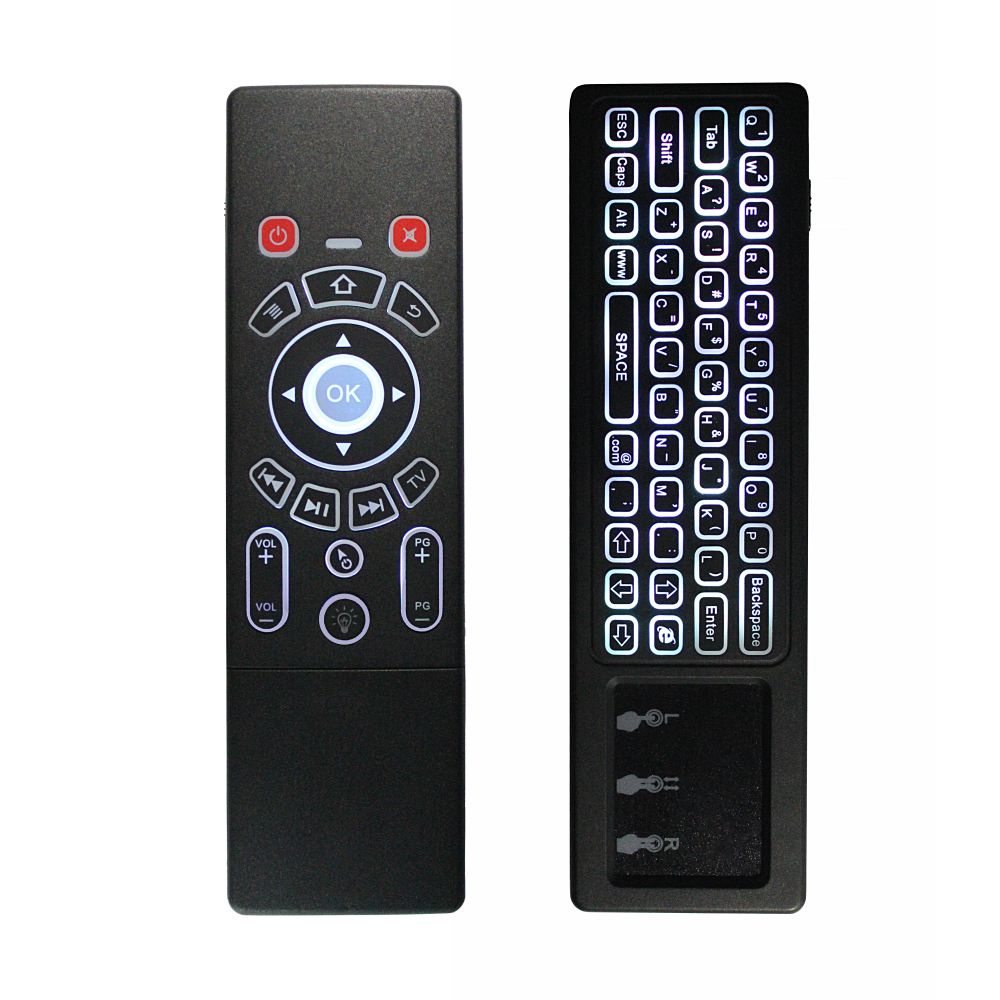Заводская беспроводная клавиатура с подсветкой t6 Air fly mouse 2,4G для android tv box