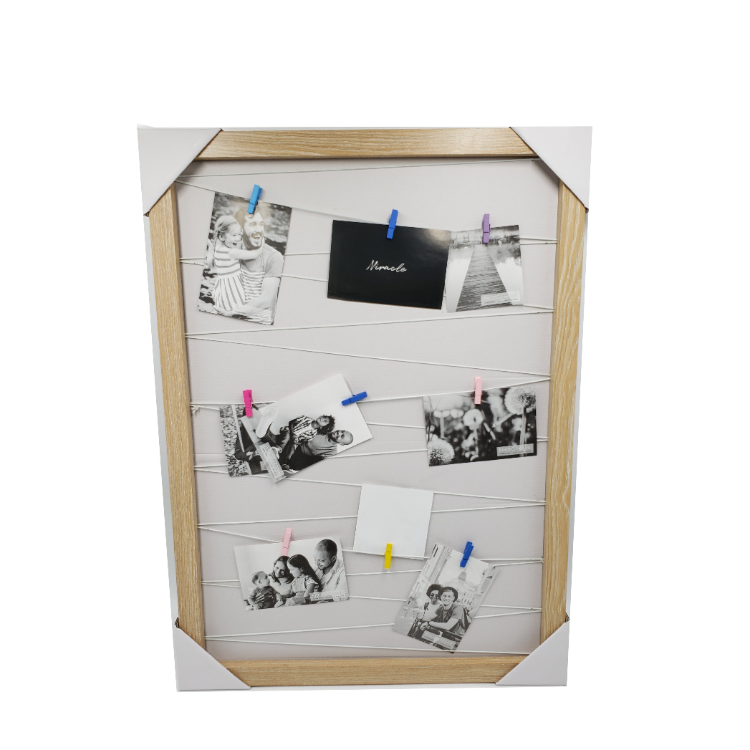 Desktop Display Wall Mounting Table Decoration Artistic Rope Wooden Picture Wooden Photo Frame