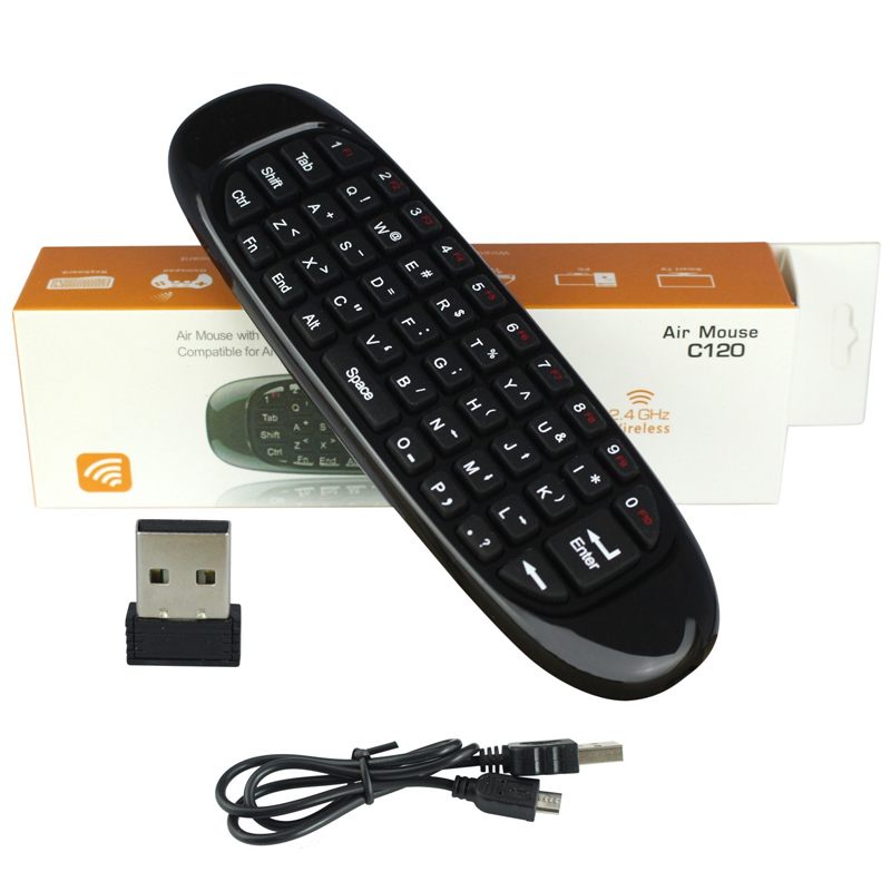 Беспроводной пульт дистанционного управления мини air mouse с клавиатурой для smart tv на android