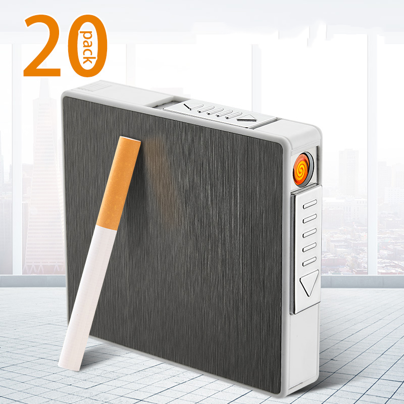 Pyrotechnics custom usb charging metal cigarette case cigarette lighter