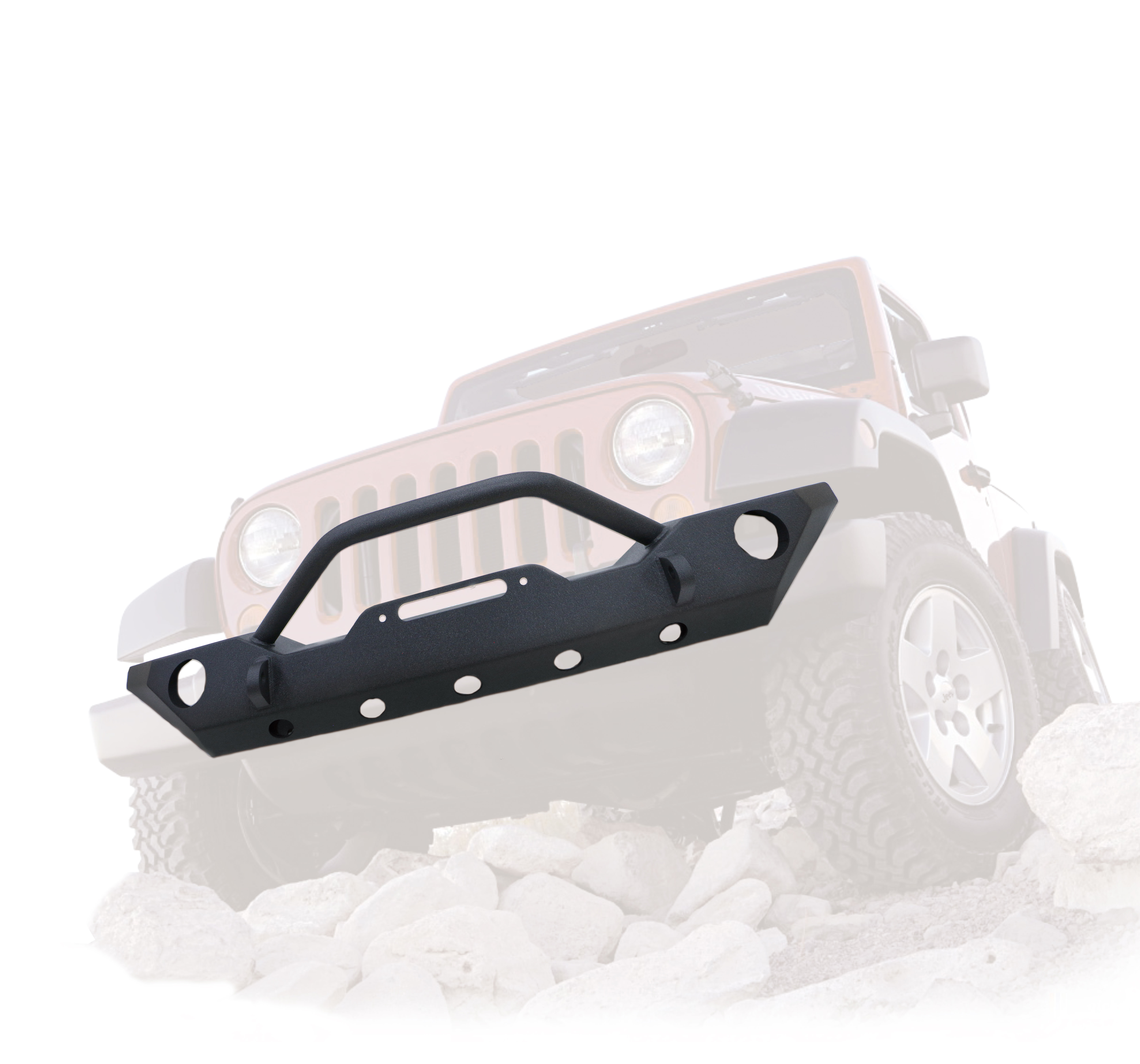 В наличии высококачественный и дешевый передний бампер GRWA для Jeep Wrangler 07 + в наличии