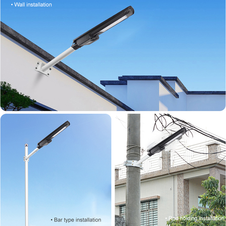 Waterproof Outdoor Ip65 Courtyard 60w 120w 150w All In One Integrated Led Solar Streetlight