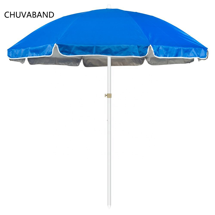 CHUVABAND 2,2 м пляжные зонтики из ткани Оксфорд с серебряным покрытием индивидуальный принт рекламный открытый пляжный зонтик