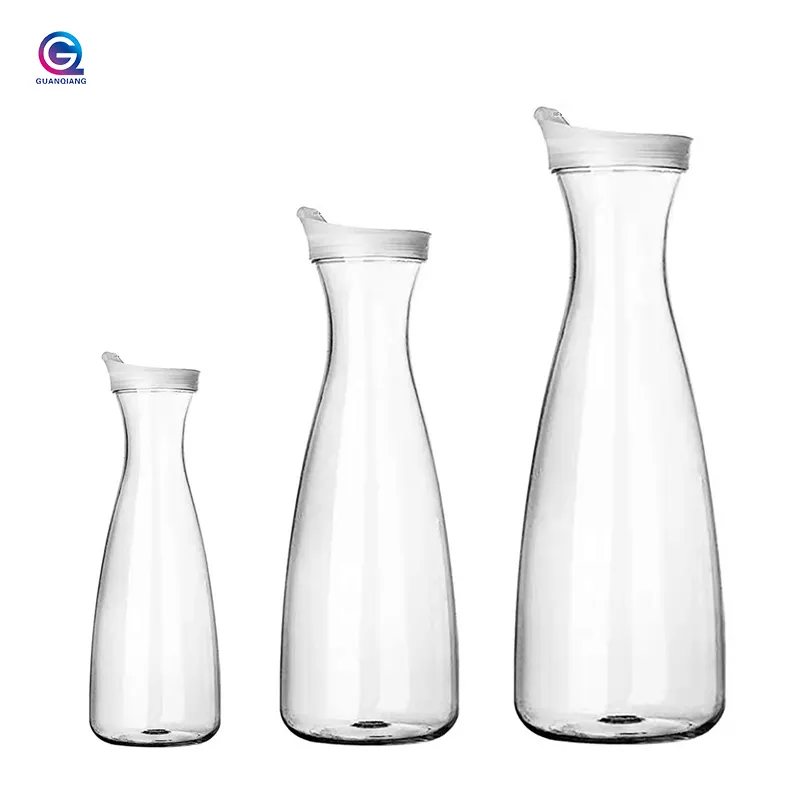 Large lid water juice plastic pitcher water jug bottle