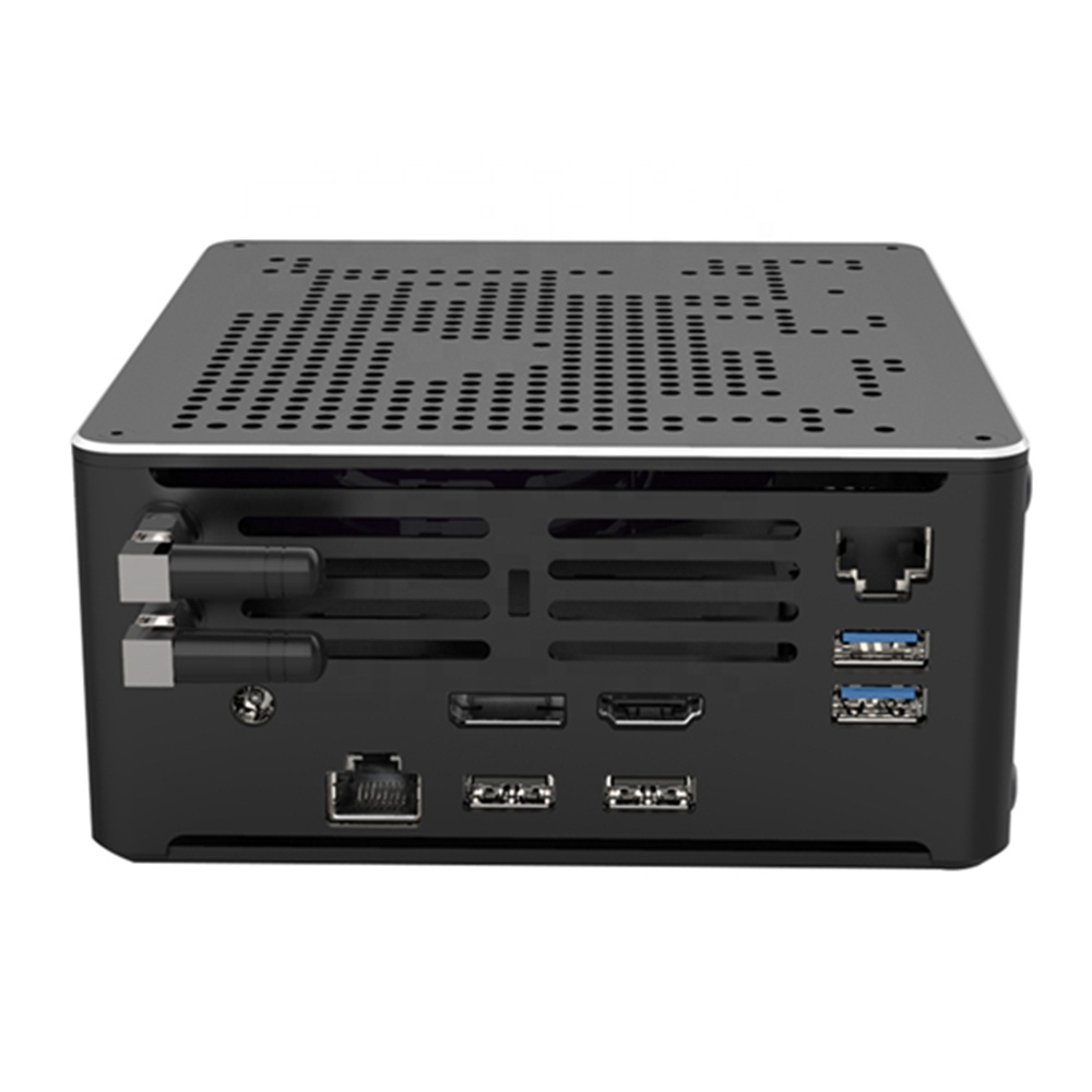 2 процессора Intel LAN i9 9880H 4,8G ЦПУ PC Gamer 8 ядерный мини ITX PC сервера рабочей станции компьютерный настольный компьютер 4 к HD портативный NUC Barebone