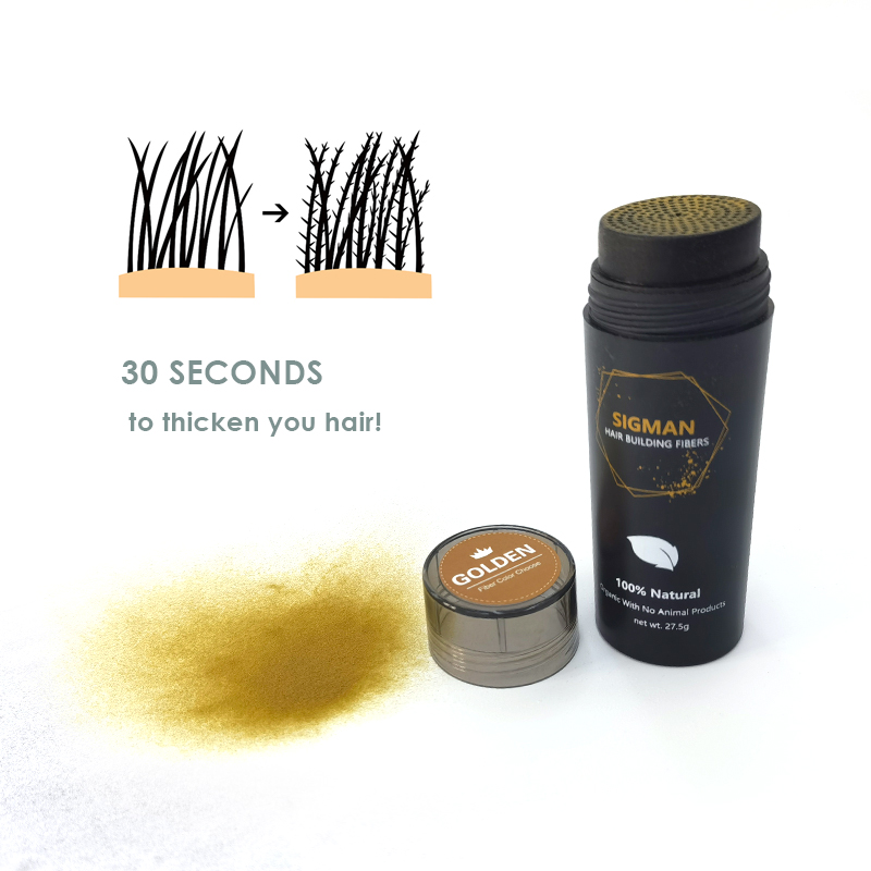 Factory direct price topic hair fiber for beards silky Hair Building Fiber