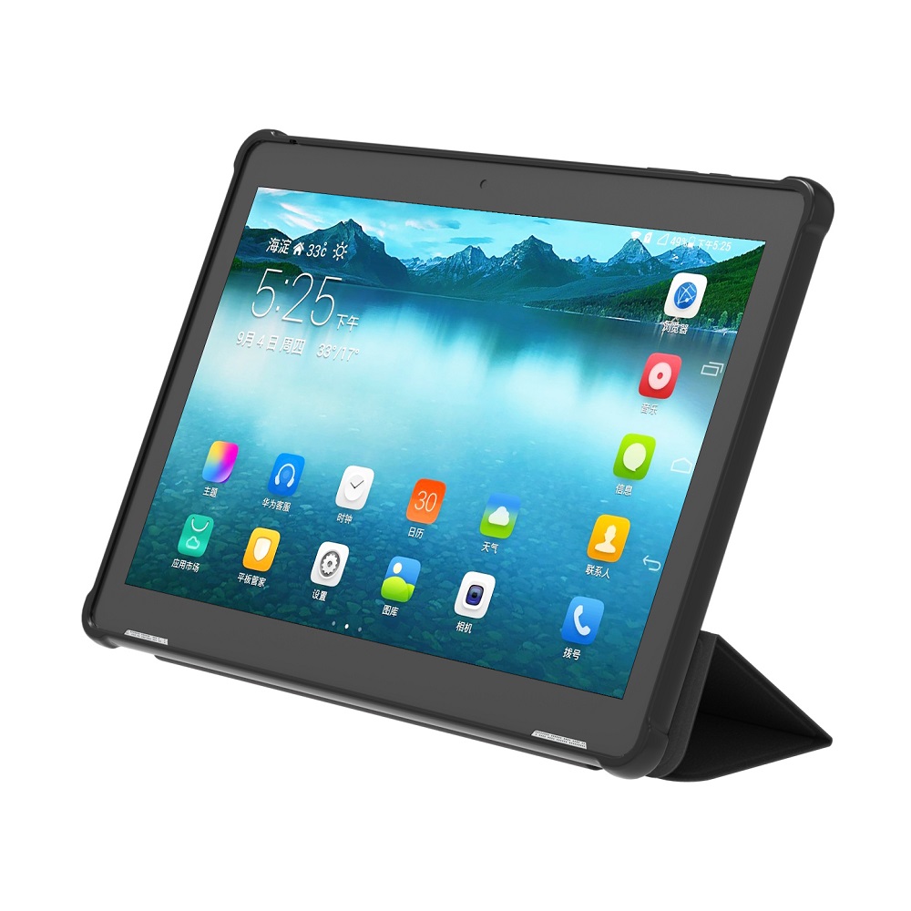 2021 Best selling cheap laptop notebook tablet pc 10.1inch 4G LTE T610 Octa Core Android Pad Protective Leather Cover with Stand