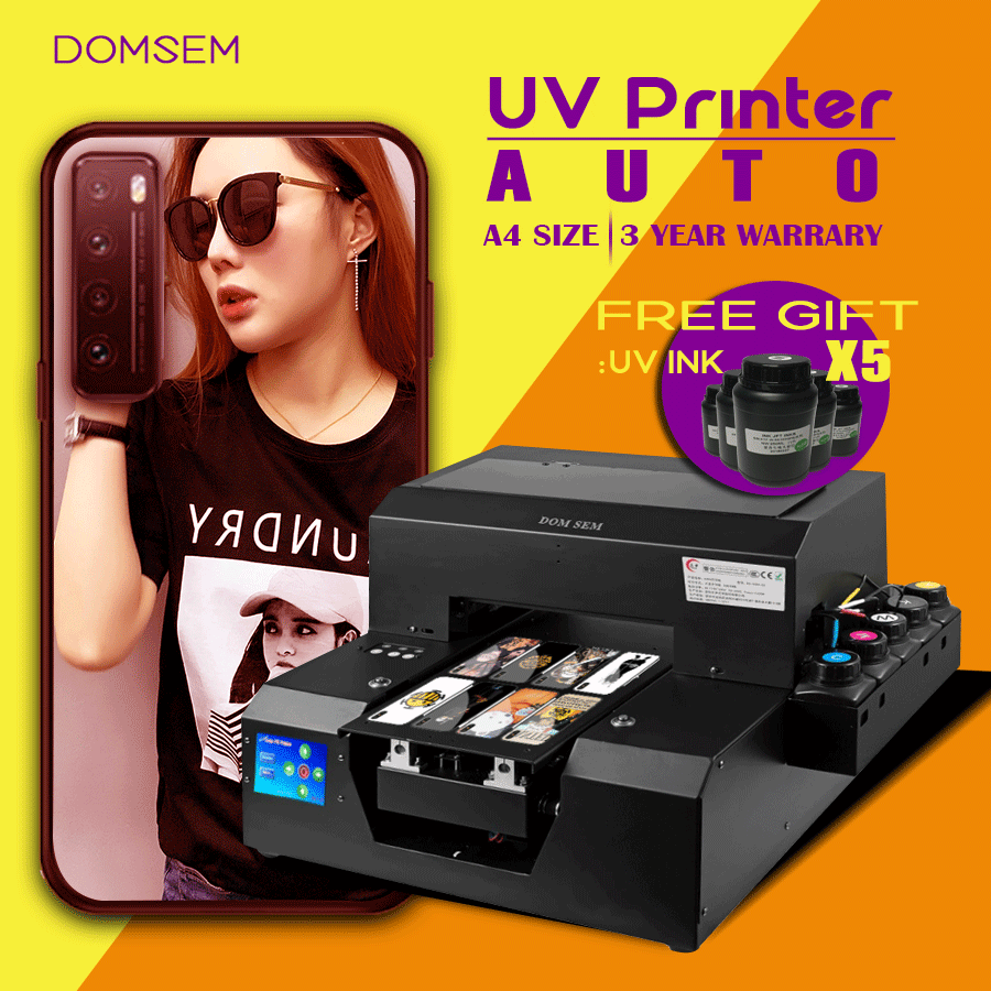 Компактный УФ-принтер DOMSEM A4 для чехла для телефона