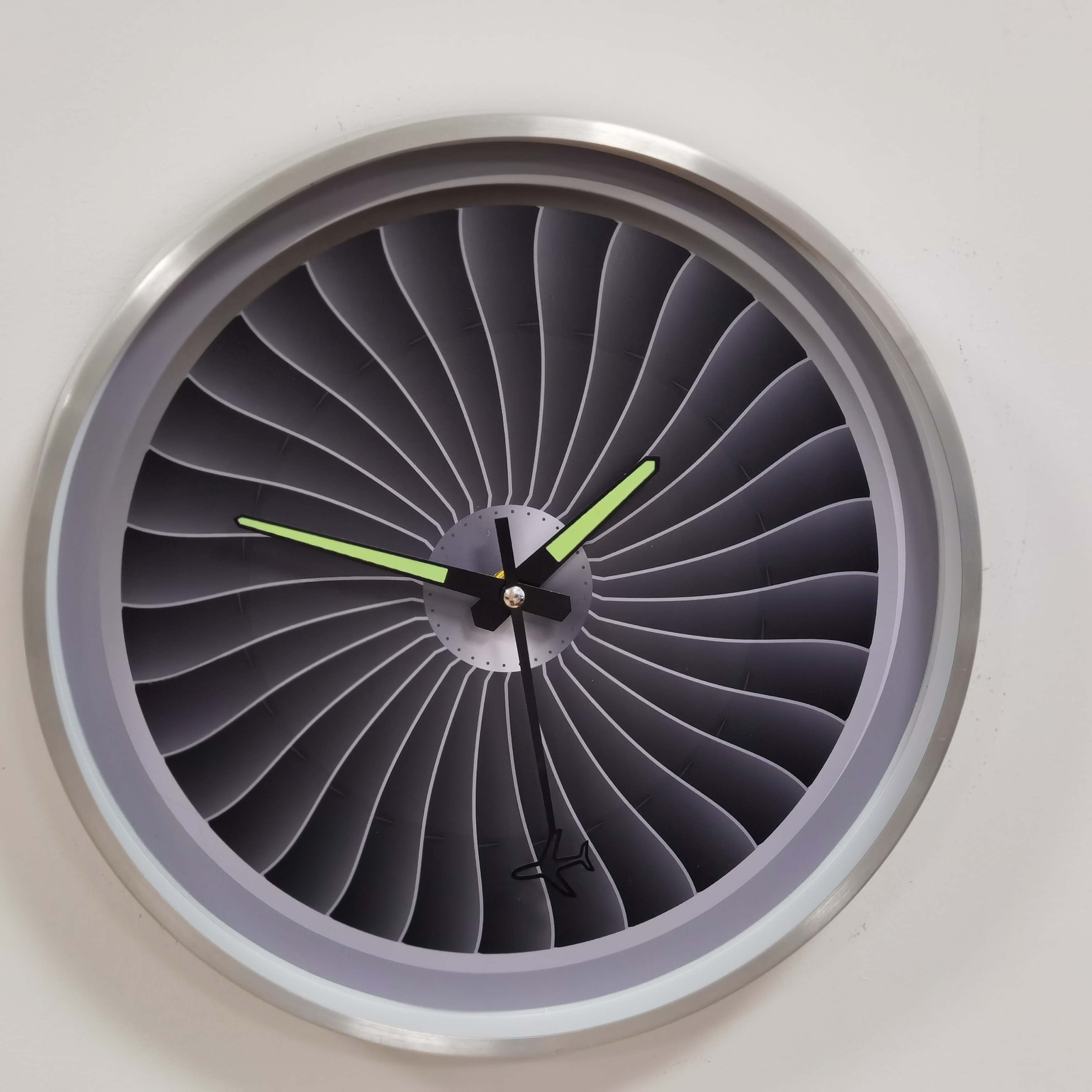 Настенные часы Pilot Air Plane Jet aircraft turbofan двигатель с высотомером