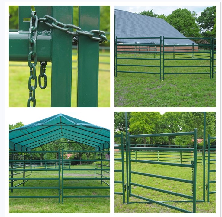 China 4/5/6 Bars Pre-galvanized Sheep Ranch Corral FenceGate Australia Galvanized Metal Livestock Cattle Yard Panel For Sale