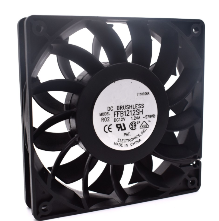 FFB1212SH 12025 12V 1.24A (12 см); 14,8 W 4-провод PWM регулятором температуры грубой вентилятор