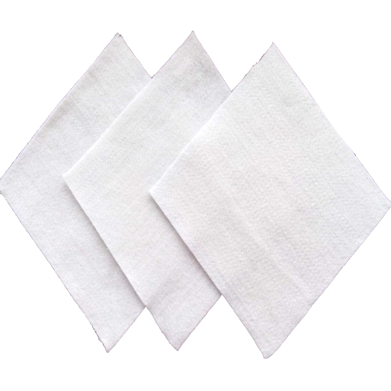 Filament needle punched white non woven geotextile fabric