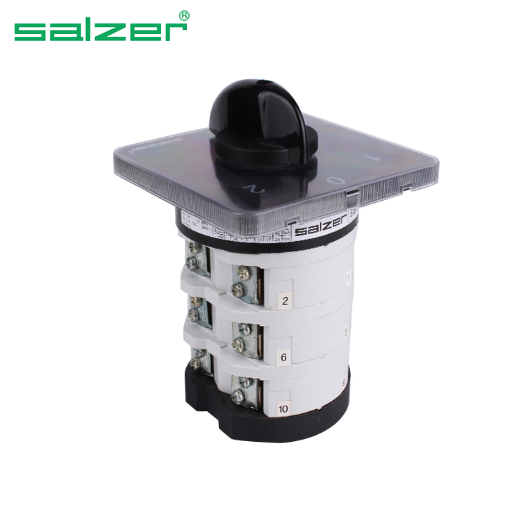 Salzer SAB75 1-0-2 3-позиционный поворотный переключатель 75A переменного тока 3-полюсный переключателем одобренный CE