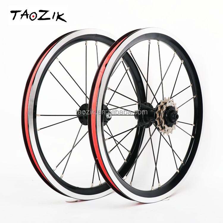 TAOZIK TW16-K2-305 Factory direct price with good quality 16 inch bike wheel set rims cycle