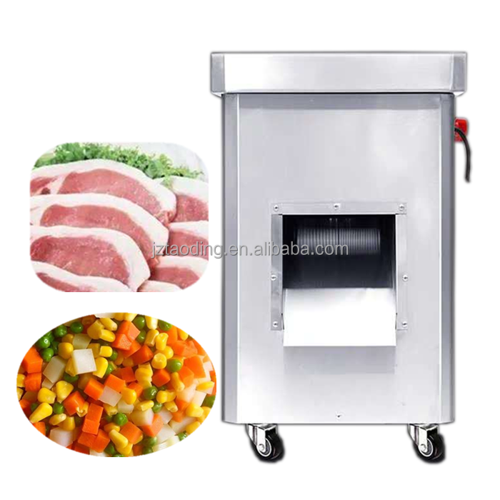 electric chum meat grinder meat slicer vegetable chip cut machine fast food restaurant frozen pork belly meat slicer