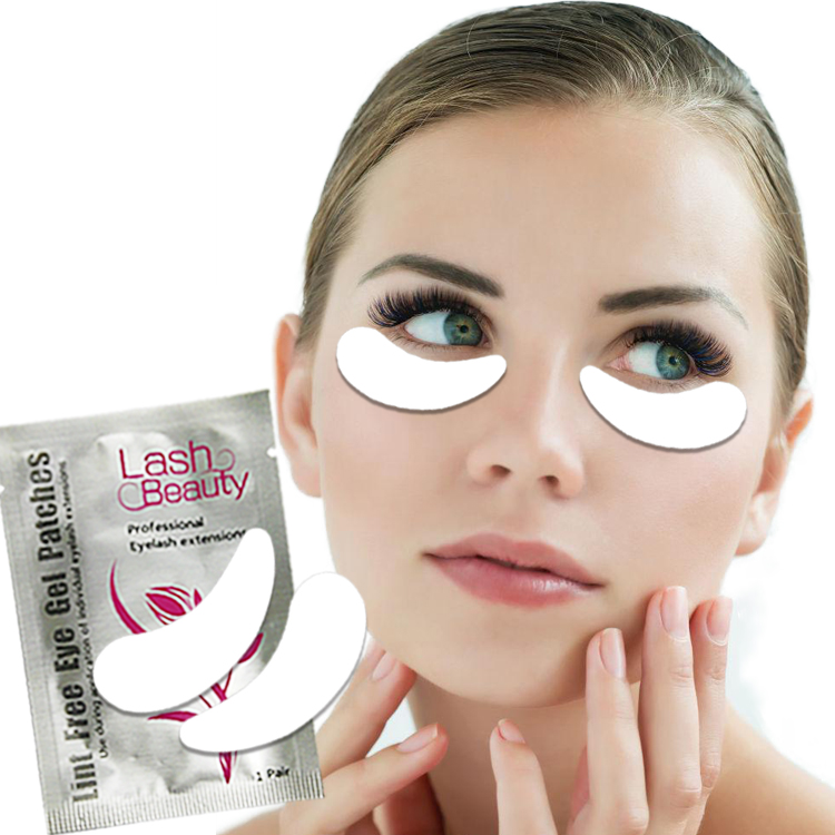 Wholesale customized good quality lint free under eye gel patches for eyelash extension