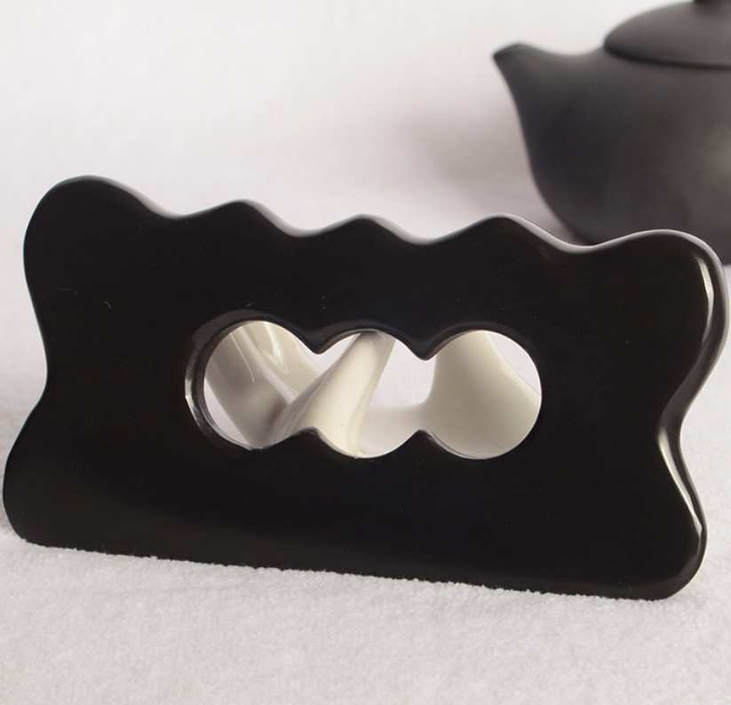 2020 amazon горячая Распродажа guasha black bian stone gua sha