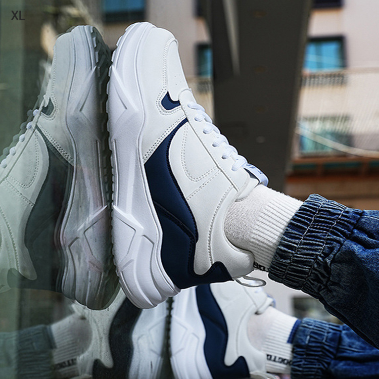 Today's Special Men's Flat Small White Shoes Comfortable Old Daddy Shoes Boys Campus Youth Sports Shoes