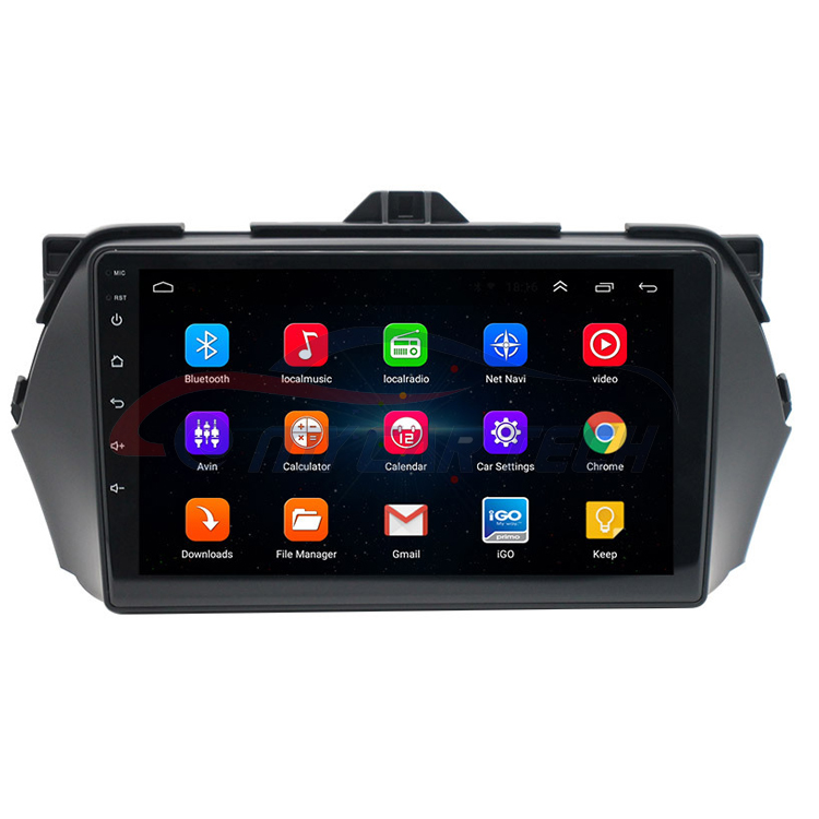 Автомобильный Dvd-плеер на Android для Suzuki Ciaz 1 + 16 ГБ/2 + 32 ГБ/4 + 64 ГБ с Wi-Fi Gps Bluetooth Сенсорный экран 9 дюймов