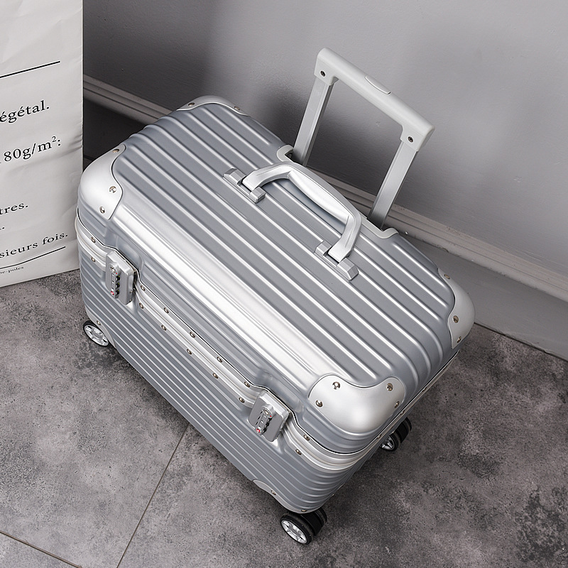 Anti-scratch 18 inch hand luggage boarding box small suitcase boarding password mini travel business luggage