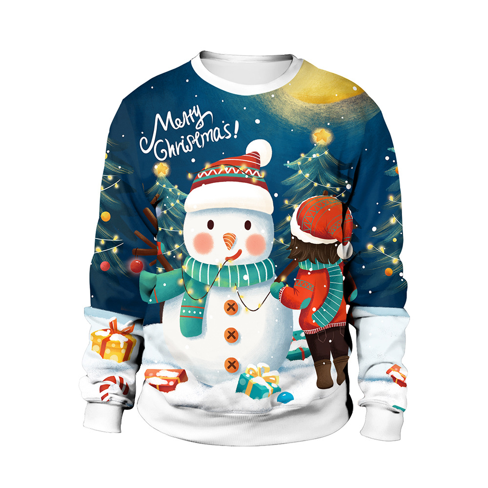 Hot Sale 2021 Christmas New Fashionable Casual Style Pull Over Sweater For Women And Men Unisex