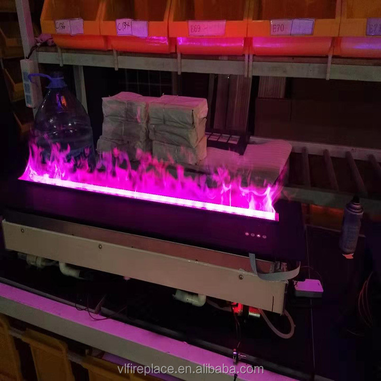 Удивительная 1000 мм разных цветов с дома декоративные 3D водяного пара цвет Искусственные пар пламени 3d водяного пара Электрический камин
