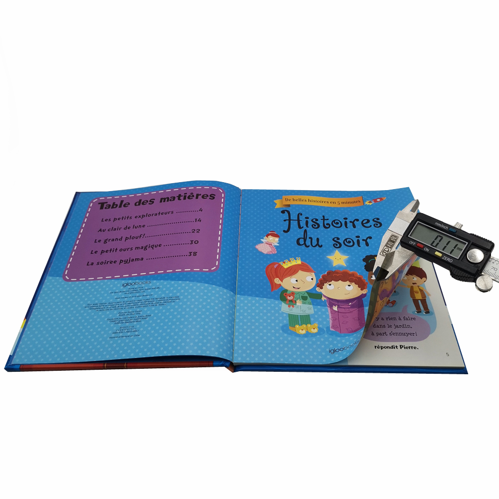 Custom Print Fancy Design Story Christmas Hardcover Children kids Book Educational Book