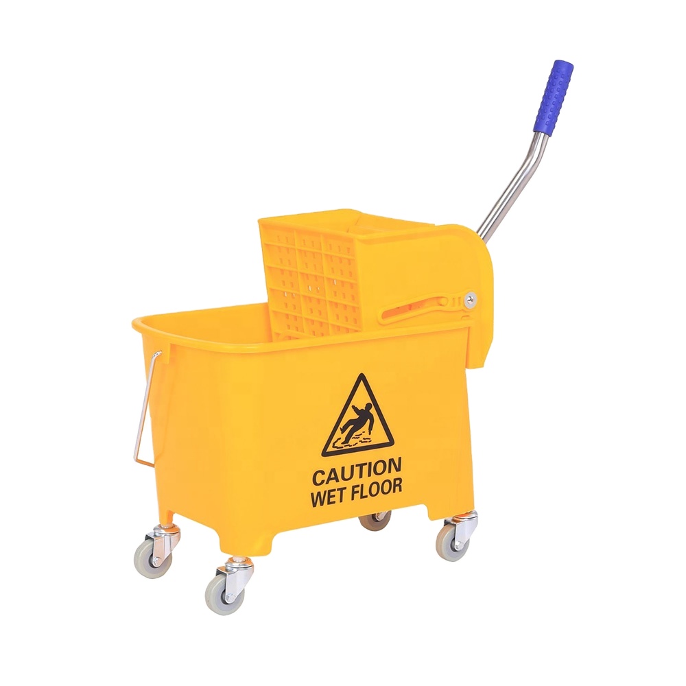 mop bucket and wringer cleaning trolley housekeeping maid cart mop bucket wringer 20liter