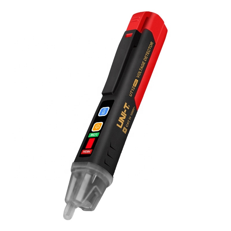 UNI-T UT12PRO напряжения переменного тока тестер детектор Бесконтактный индикатор карандаш-стик 12V-1000V электрическая мощность светодиодный световой датчик измеритель влажности