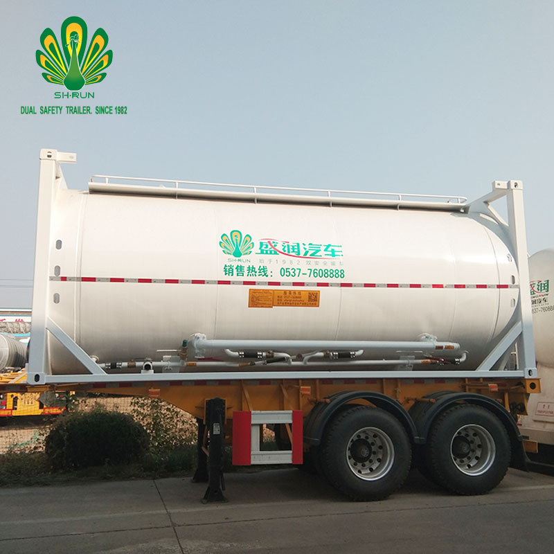Shengrun T75 T50 bulk cement ISO tank container 20ft capacity with CCS certified factory