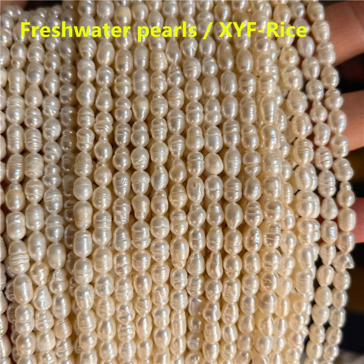 3-4,4-5,5-6,6-7mm round rice potato bottom loose Jewelry beads natural freshwater pearls