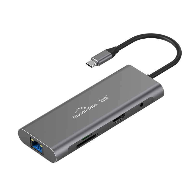 Последние 9 в 1 Type-C Pd Многофункциональный Usb 3,0 концентратор Ethernet тонкий Usb C концентратор Hd mi 4K Pd Лектор De Tarjetas Usb C док-станция