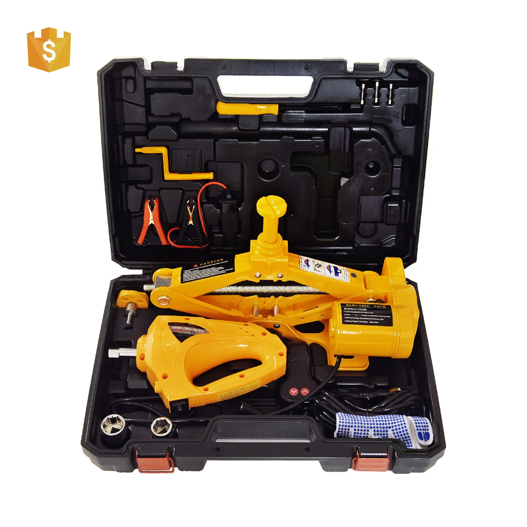 Factory Direct Sales 100W 480 N.M Car Electric Wrench Customized Electric Hydraulic Scissor Electric Jack