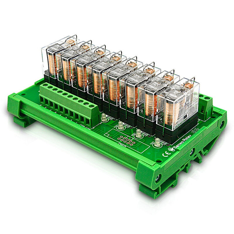 Omron 8-канальный видеорегистратор PLC промежуточное электромагнитное реле Модуль 12v24v транзистор DC защиты плата управления