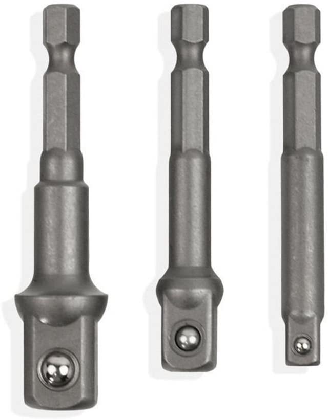 3 предмета в комплекте шестигранный хвостовик 1/4 "3/8" 1/2 "влияние класс розетка адаптер Гайка Драйвер питания удлинитель Отвертки Набор для дрели