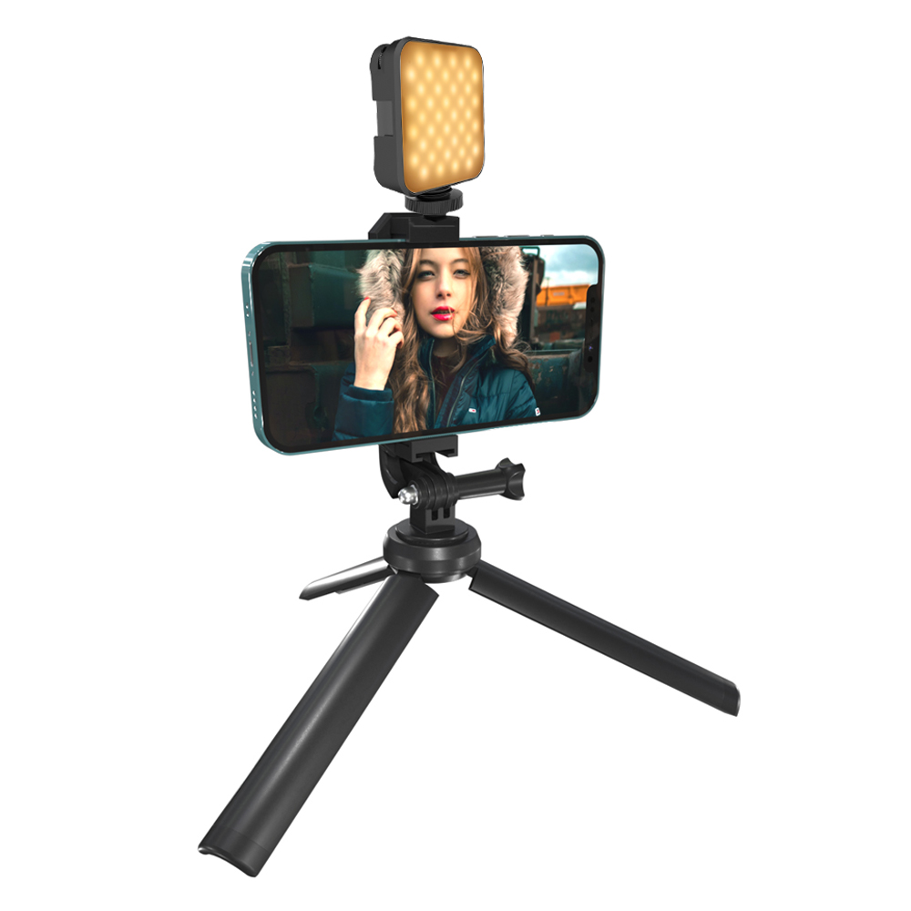 Universal Handheld Desktop Mobile Phone Holder for Ring Light Selfie Stick Tripod for Smartphone Mini Tripod Stand