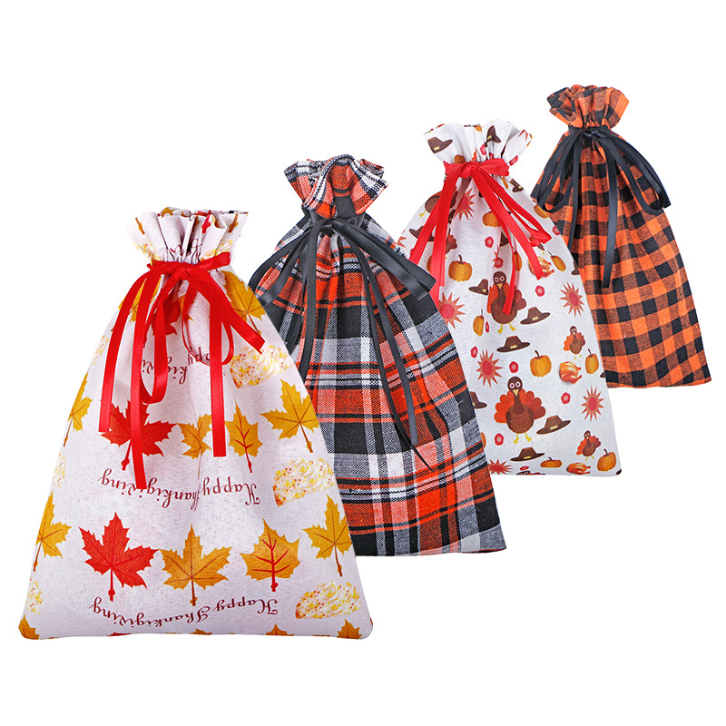 Exquisite gift bag Fruit candy packaging bag Burlap packaging bag