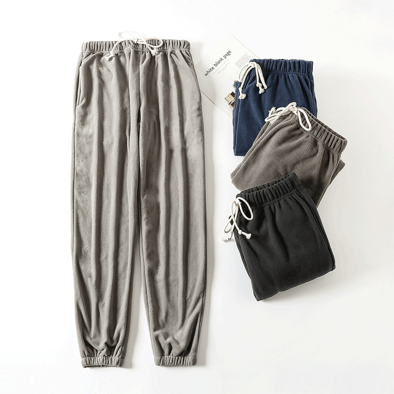 Family autumn homewear elastic leg open pyjama men