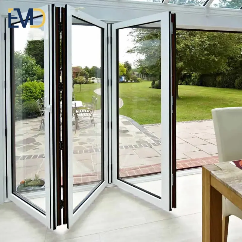 Customized Villa Patio Aluminium Exterior Bifold Door System Manufacturer