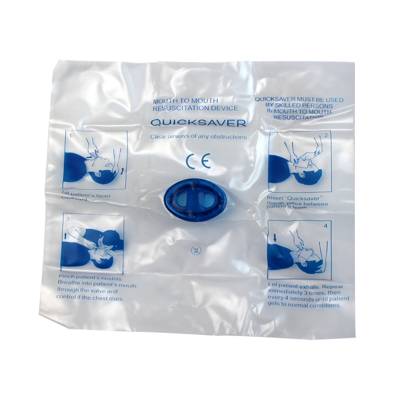 Emergency First aid disposable mouth to mouth CPR Breathing Mask Face shield CPR Breath Device