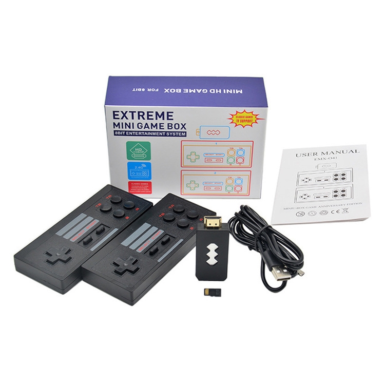 818 4K Игровая USB Беспроводная консоль, Классическая Игровая приставка, игровая консоль 8 бит, мини-контроллер в стиле ретро, HD выход, двойной плеер